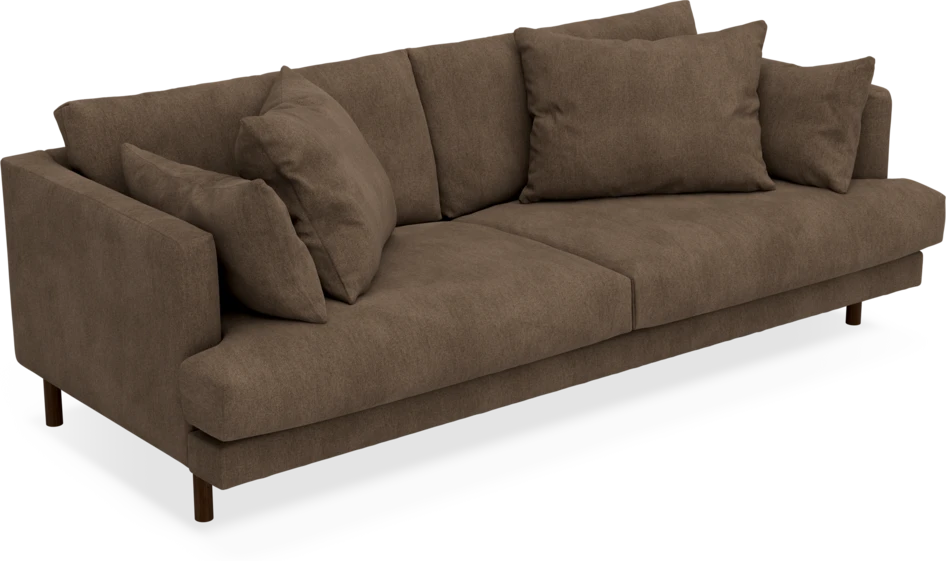 Harper - 3-sits soffa - Brun