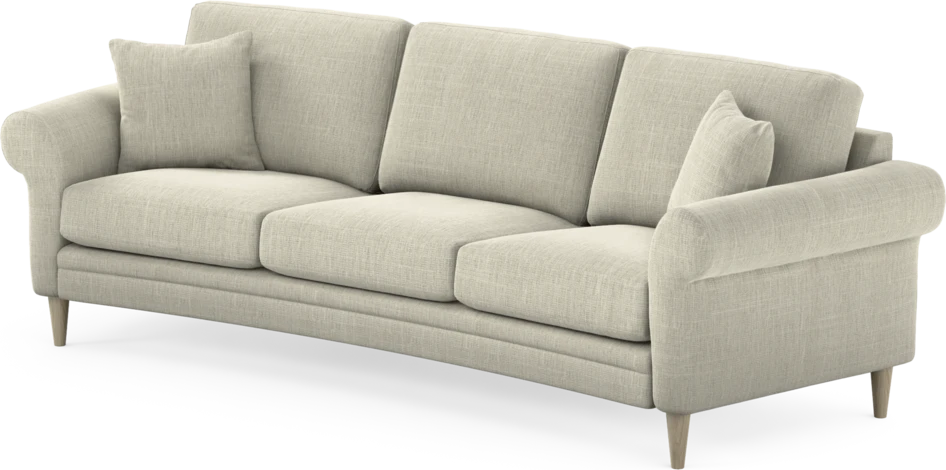Eden - 3-sits soffa svängd - Beige