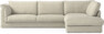 Cherrie Klädsel -  3-sits soffa med divan höger - Beige