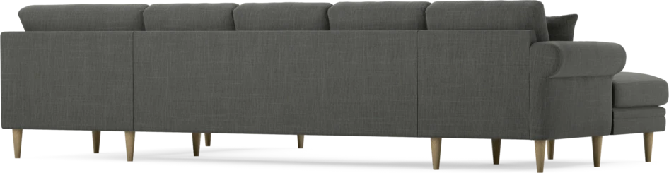 Eden - 3-sits soffa med schäslong vänster och divan höger - Grå