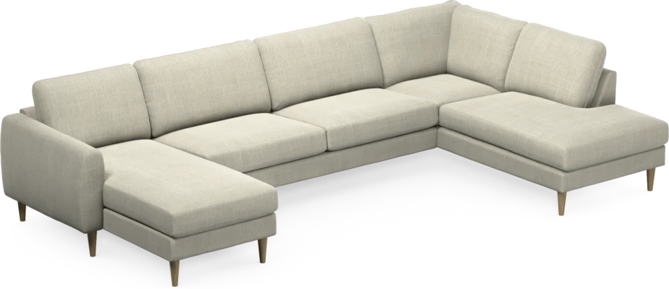 Bridge - 3-sits soffa med schäslong vänster och divan höger - Beige