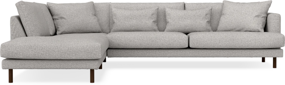 Harper - 3-sits soffa med divan vänster - Vit