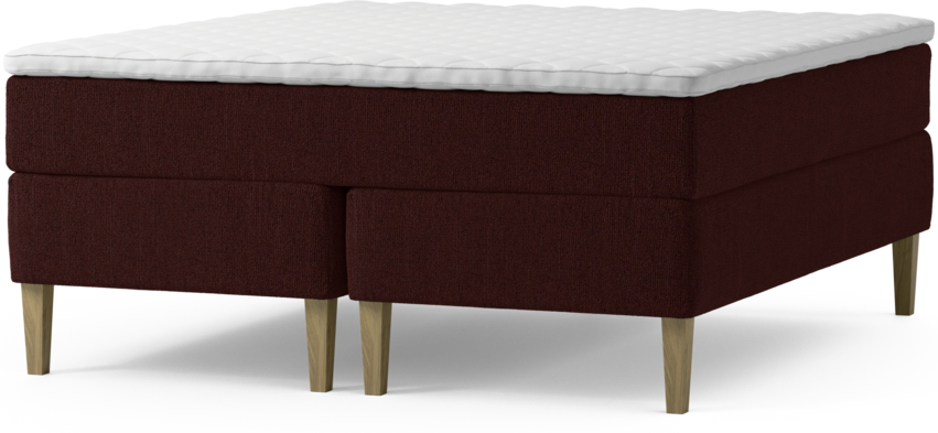 Delux Exclusive - Kontinentalsäng, dubbelsäng med bäddmadrass och sängben