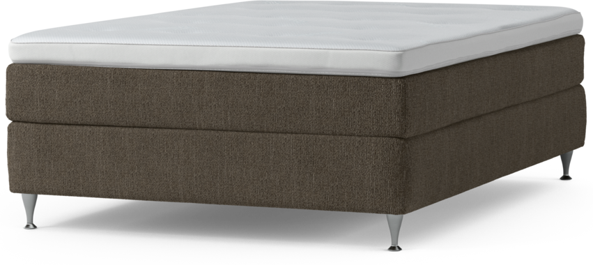 Delux Sense - Kontinentalsäng, enkelsäng 140 cm med bäddmadrass och sängben