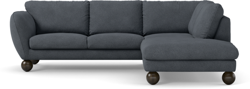 Madison Lux - 2-sits soffa med divan höger - Vit