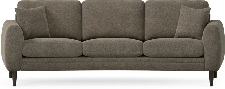 Eden - 3-sits soffa svängd - Brun