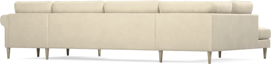Bridge - 3-sits soffa med divan vänster och schäslong höger - Beige