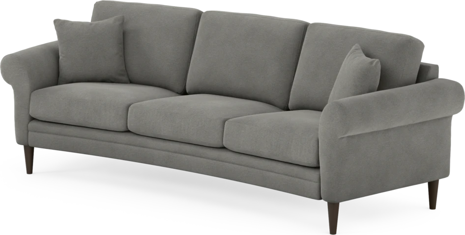 Eden - 3-sits soffa svängd - Grå