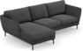 Madison Lux - 2-sits soffa med schäslong vänster - Grå