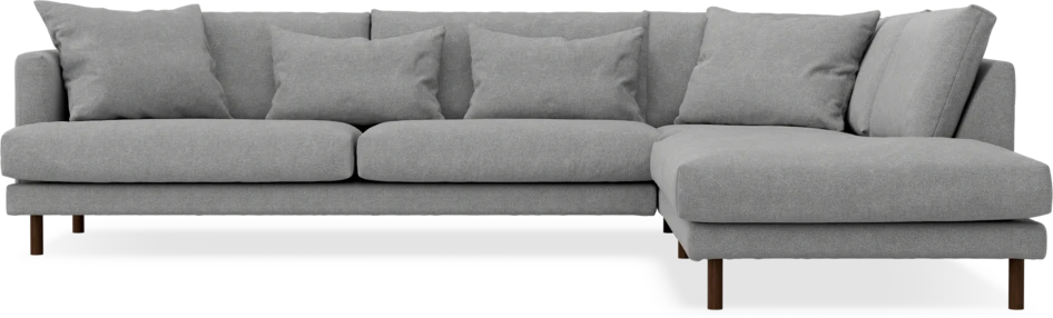Harper - 3-sits soffa med divan höger - Grå