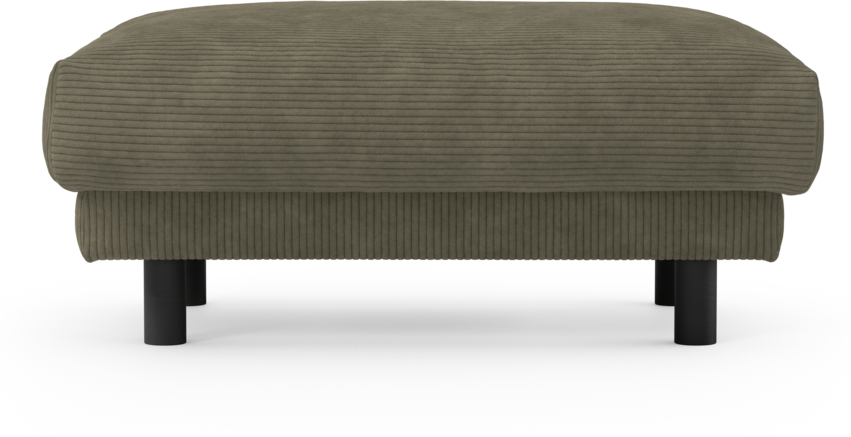 Cherrie - Fotpall 100, fast klädsel - Grön