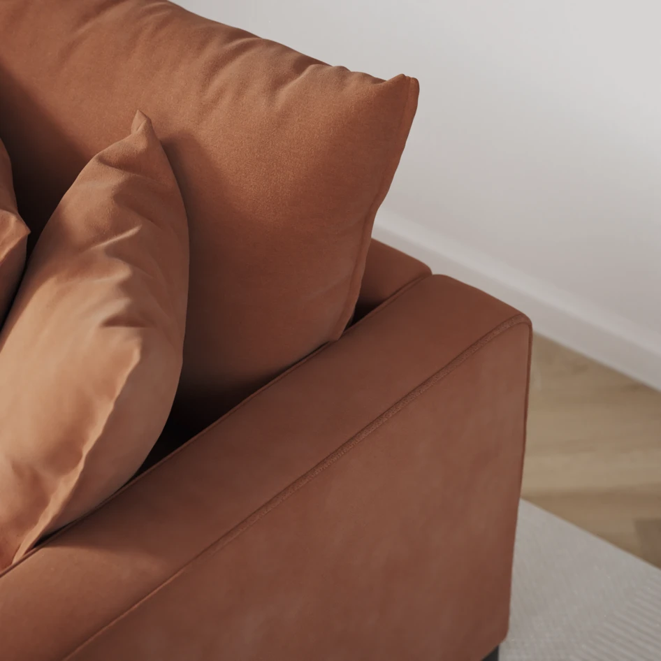 Rossi - 4-sits soffa - Orange