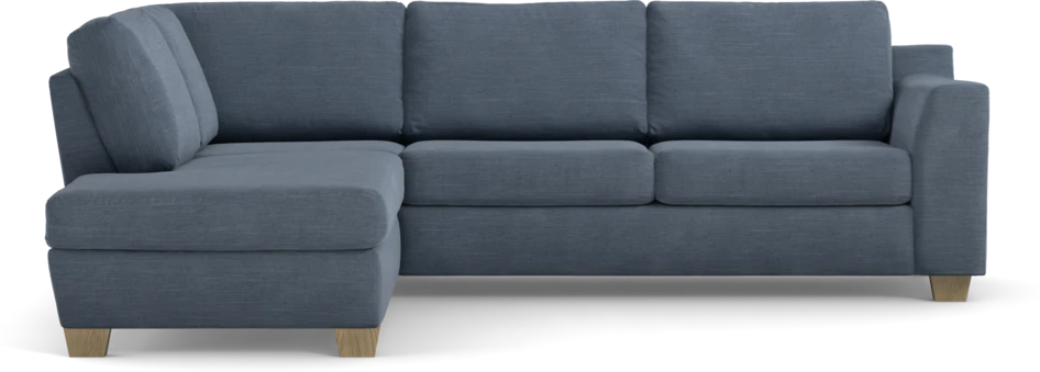 Friday - 2,5-sits soffa med divan vänster - Blå