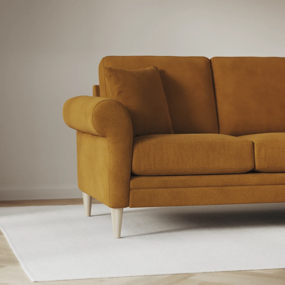 Eden - 2,5-sits soffa - Gul