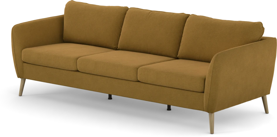 County - 3-sits soffa - Gul