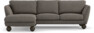 Madison Lux - 2-sits soffa med schäslong vänster - Brun