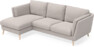 Madison Lux - 2-sits soffa med schäslong vänster - Grå