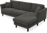 Eden - 2,5-sits soffa med schäslong - Grå