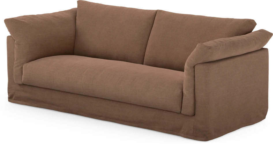 Cherrie - 2,5-sits soffa, hel dyna och kappa - Orange