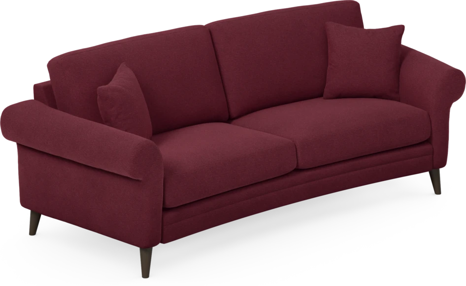 Eden - 2,5-sits soffa svängd - Röd
