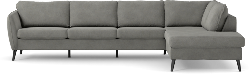 County - 3-sits soffa med divan höger - Grå