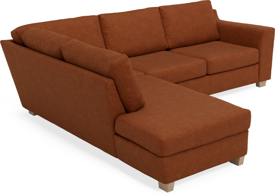 Friday - 2,5-sits soffa med divan vänster - Orange