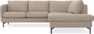 Madison - 2-sits soffa med divan höger - Beige