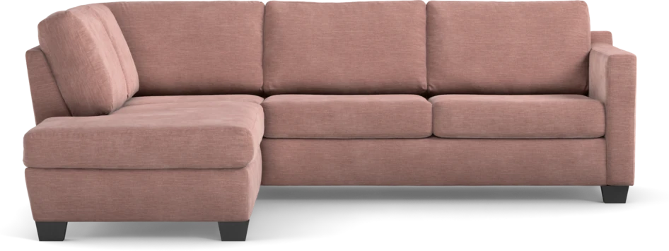 Friday - 2,5-sits soffa med divan vänster - Rosa