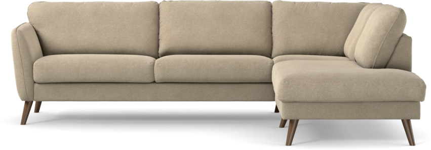 Bridge - 3-sits soffa med divan höger - Beige