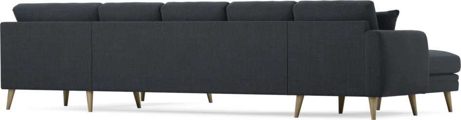 Eden - 3-sits soffa med schäslong vänster och divan höger - Blå