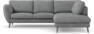 Madison - 2-sits soffa med divan höger - Vit