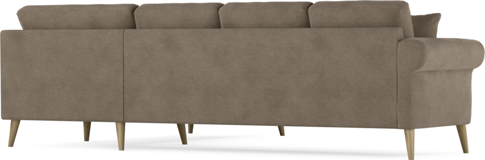 Eden - Hörnsoffa, 3+2-sits - Brun