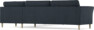 Bridge - Hörnsoffa, 3+3-sits - Blå