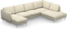 Madison Lux - 2-sits soffa med schäslong vänster och divan höger - Vit