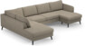 County - 3-sits soffa med divan vänster och schäslong höger - Beige