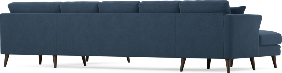 Eden - 3-sits soffa med schäslong vänster och divan höger - Blå