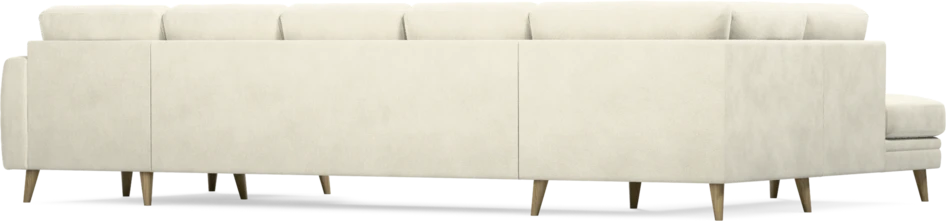 Eden - 3-sits soffa med divan vänster och schäslong höger - Vit