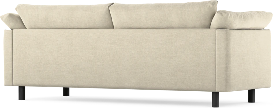 Cherrie - 3-sits soffa, hel dyna, fast klädsel - Beige