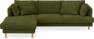 Harper - 4-sits med schäslong vänster - Grön