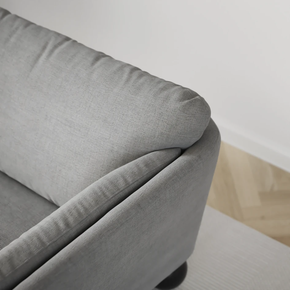 Madison - 2-sits soffa med divan vänster och schäslong höger - Grå