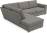 Friday - 2,5-sits soffa med divan vänster - Grå