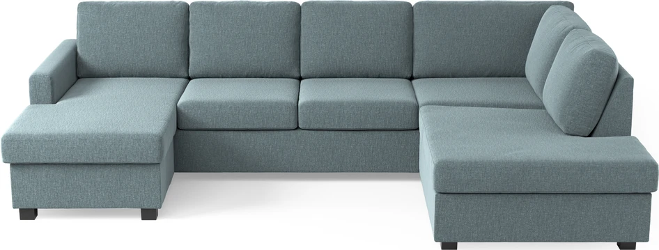 Nevada - 3-sits soffa med schäslong vänster och divan höger - Blå