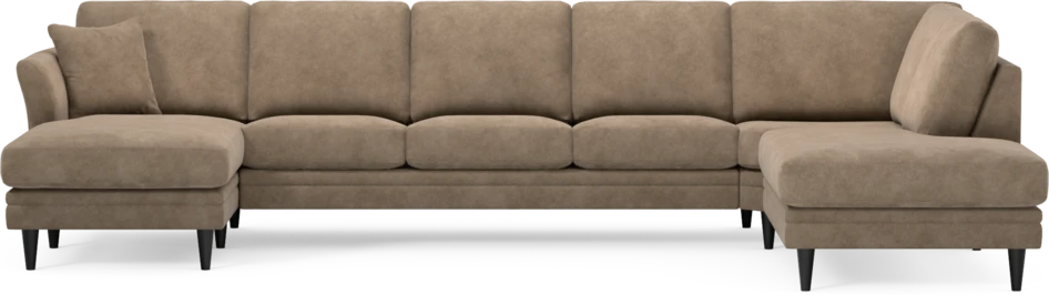 Eden - 3-sits soffa med schäslong vänster och divan höger - Beige