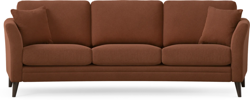 Eden - 3-sits soffa svängd - Orange