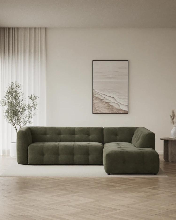 Bella - 3-sits soffa med divan höger - inspiration