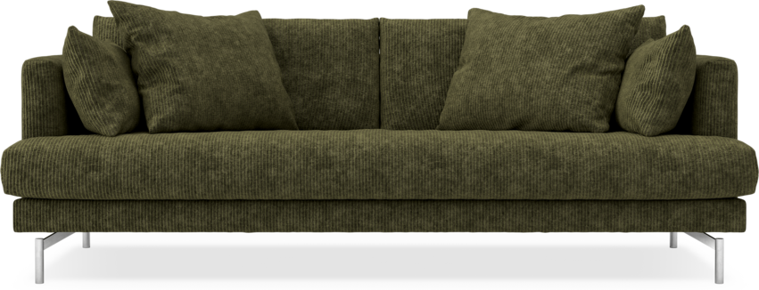 Harper - 3-sits soffa, hel dyna - Grön