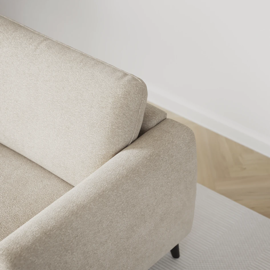 Bridge - 3-sits soffa med schäslong vänster och divan höger - Beige