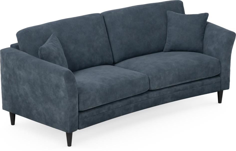 Eden - 2,5-sits soffa svängd - Blå