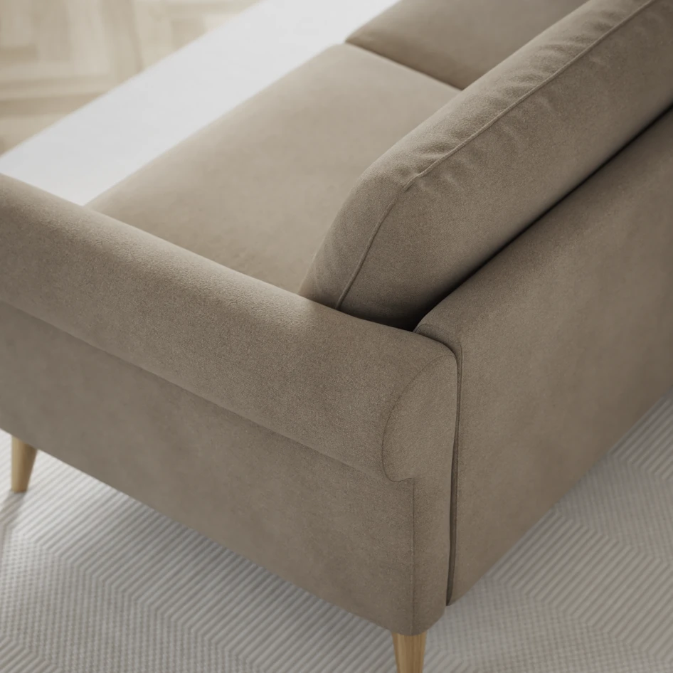 Bridge - 3-sits soffa med schäslong vänster och divan höger - Beige