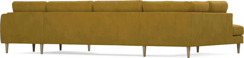 Bridge - 3-sits soffa med divan vänster och schäslong höger - Gul